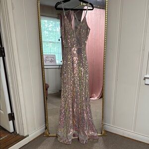 Clarisse Shimmering Sequin Dress